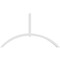 Ekena Millwork Archdale Architectural Grade PVC Gable Bracket, 108"W x 63"H x 4"D x 4"F, 14/12 Pitch GBP108X63X0404ARC00 - alternate 3